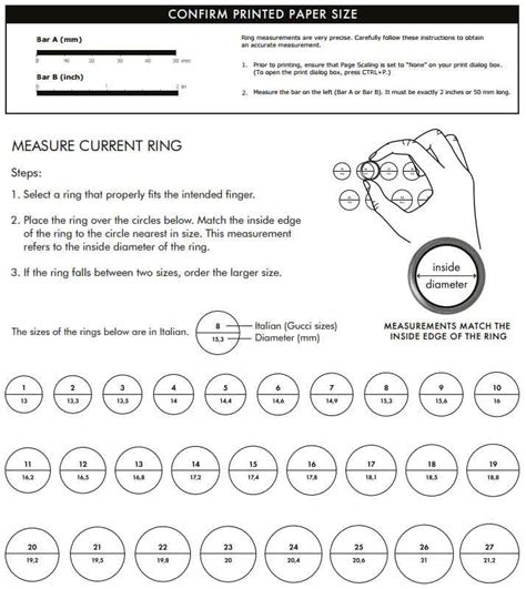 gucci ring size 's|gucci jewelry size chart.